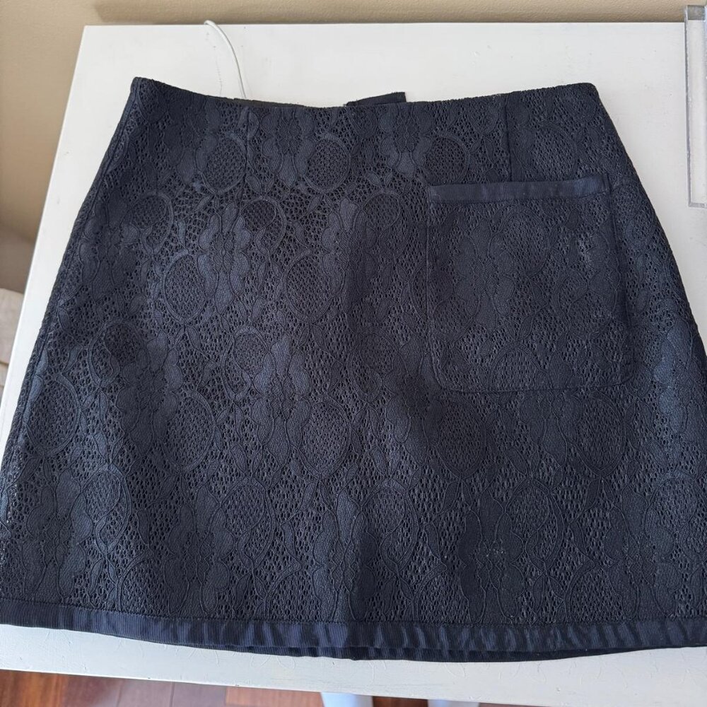 Topshop Black mini skirt, size 6